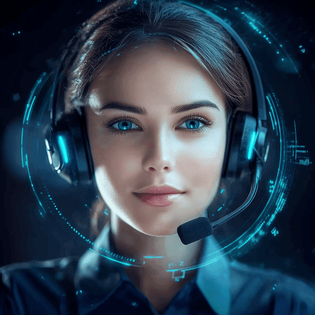 Чат-бот в образе девушки.