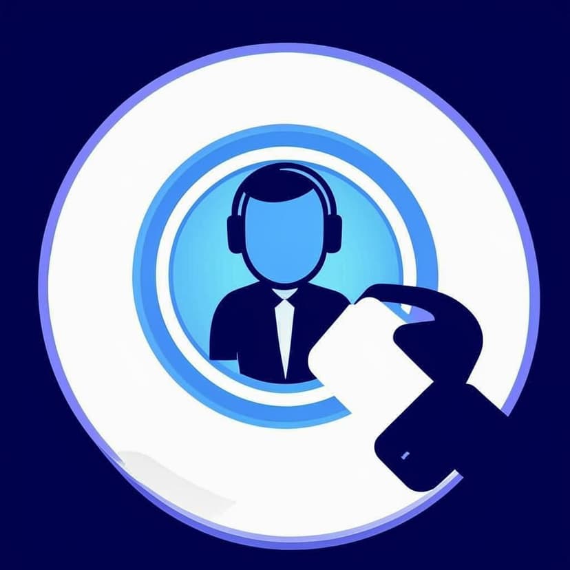 Графический значок: колл-центр.