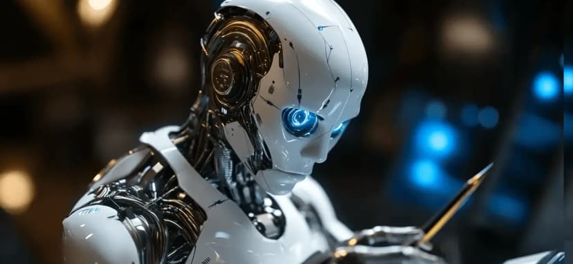 Искусственный интеллект рассматривает медицинский снимок.