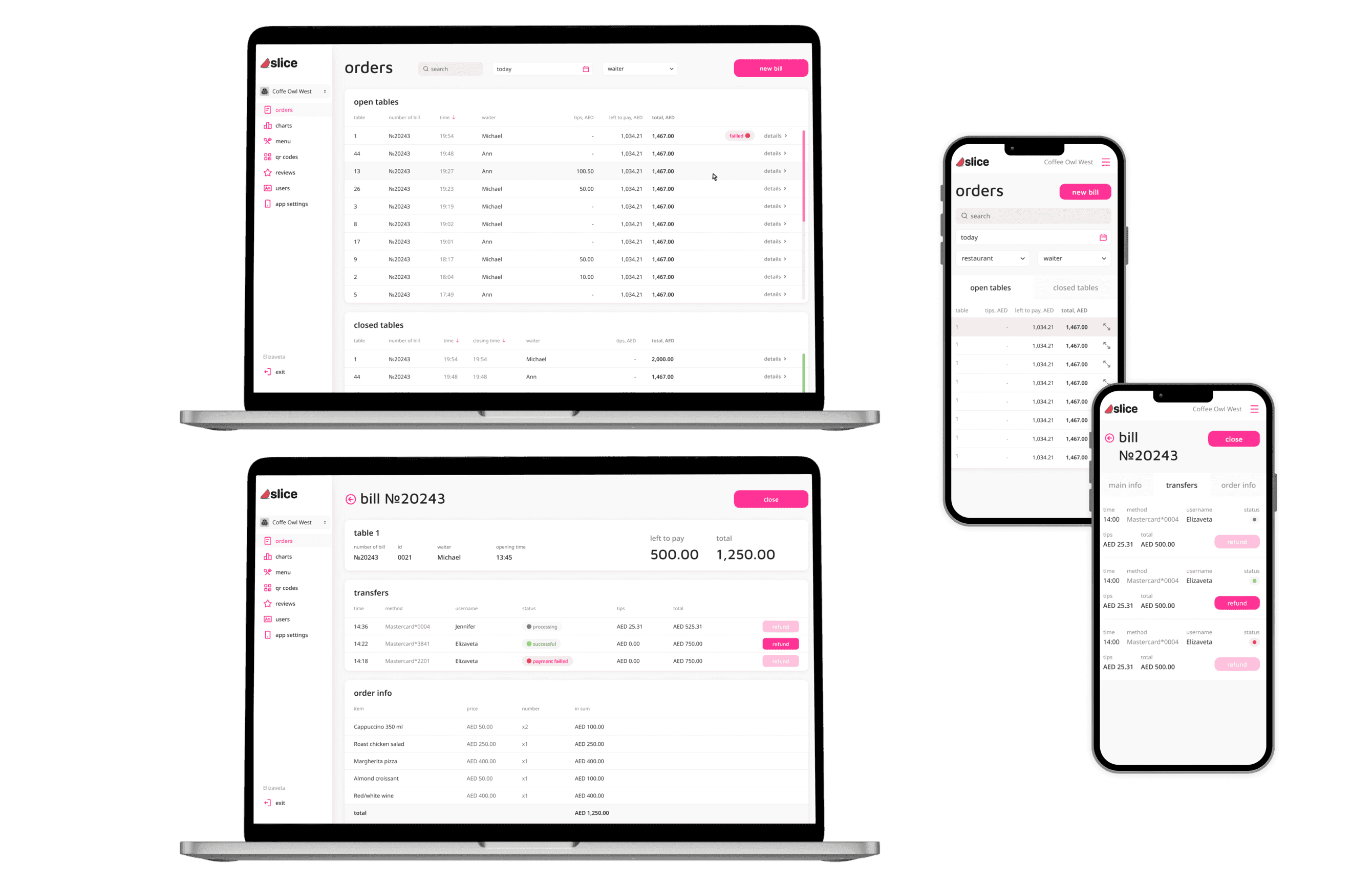 Экраны компьютера и телефона: работа сервиса Slice.